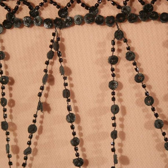 GUY LAROCHE HAUTE COUTURE BEADED DRESS 38/2-4 $9K LUXE BLACK EVENING GOWN & SLIP - Picture 8 of 10